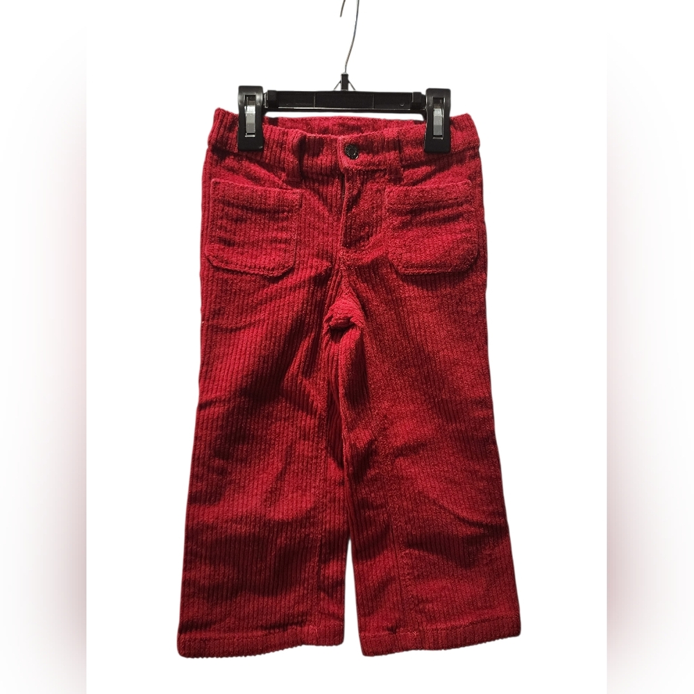 Okie Dokie Red Corduroy Kids Bottoms
